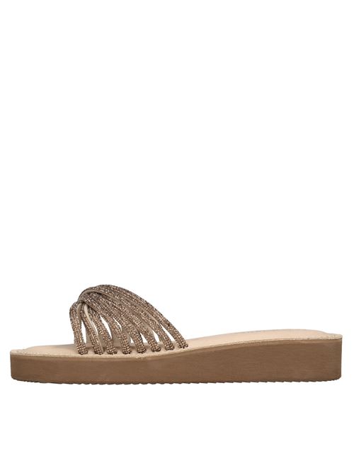 Mules in pelle e strass LE SALENTINE | 1137 TUBO STRASSORO SCURO